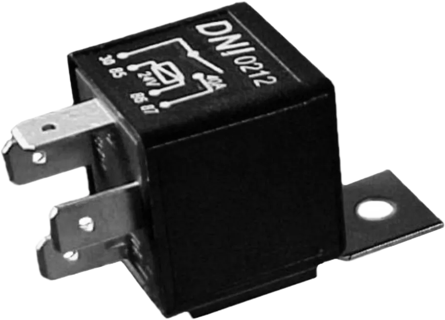 RELAY AUXILIAR UNIVERSAL 24V C/SOPORTE 40A