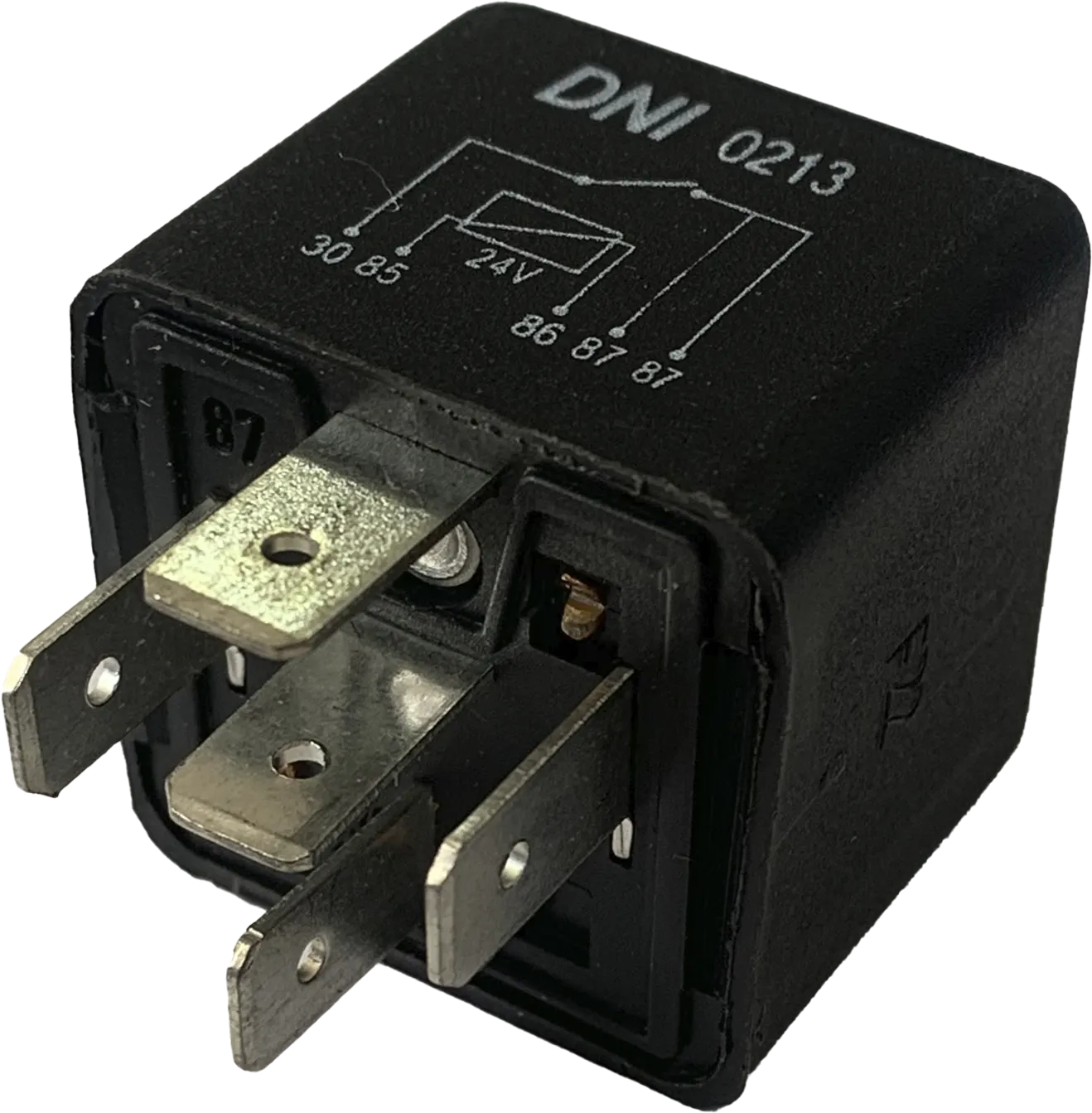 RELAY AUXILIAR DOBLE CONTACTO 5 PINES 24V 2X20A CO