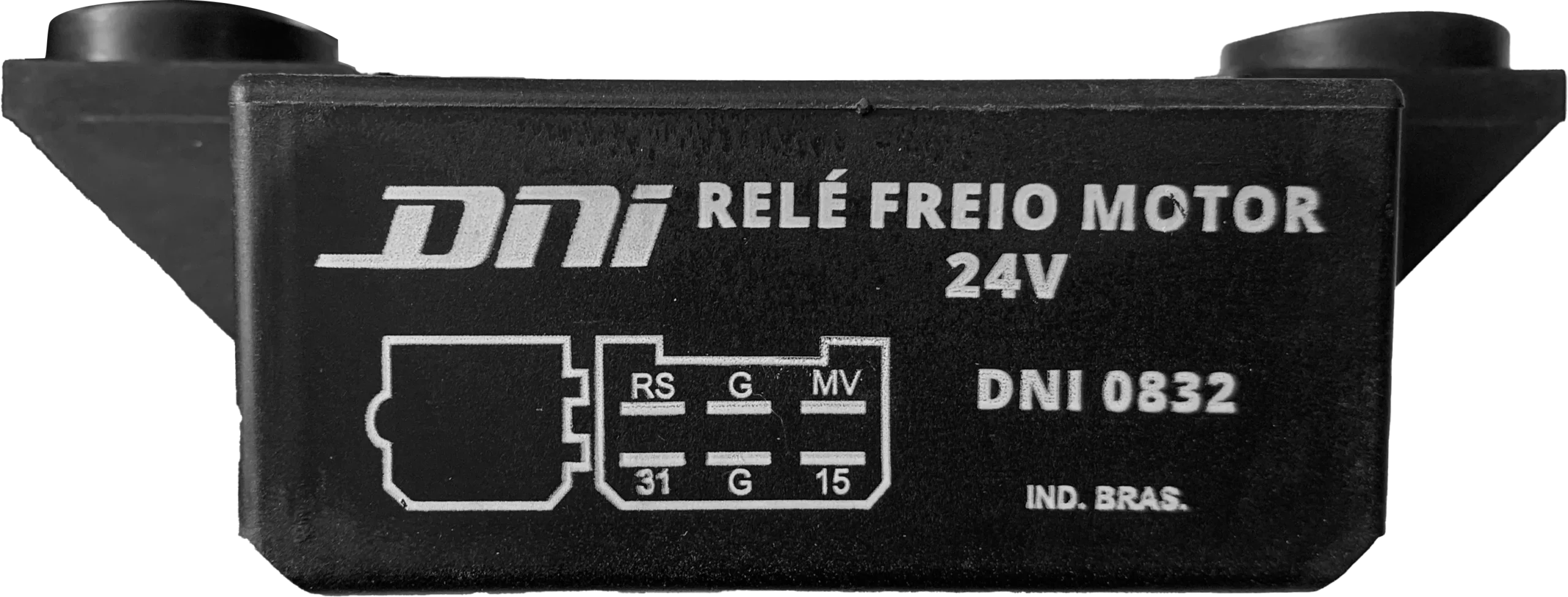 RELAY FRENO MOTOR VOLVO FH, VM17 y VM23 24V 6 PINES C/SOPORTE