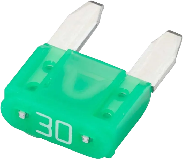 MINIFUSIBLE DE UÑA DE 30 AMP (X 50 UND)